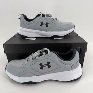 Under Armour Mens Charged Commit TR 3 Training Shoes Grey White 3023703-104